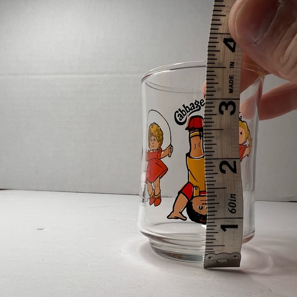 Vintage 1984 Cabbage Patch Kids Dolls 3.5” Drinking Juice Glass Collectible - Picture 6 of 6